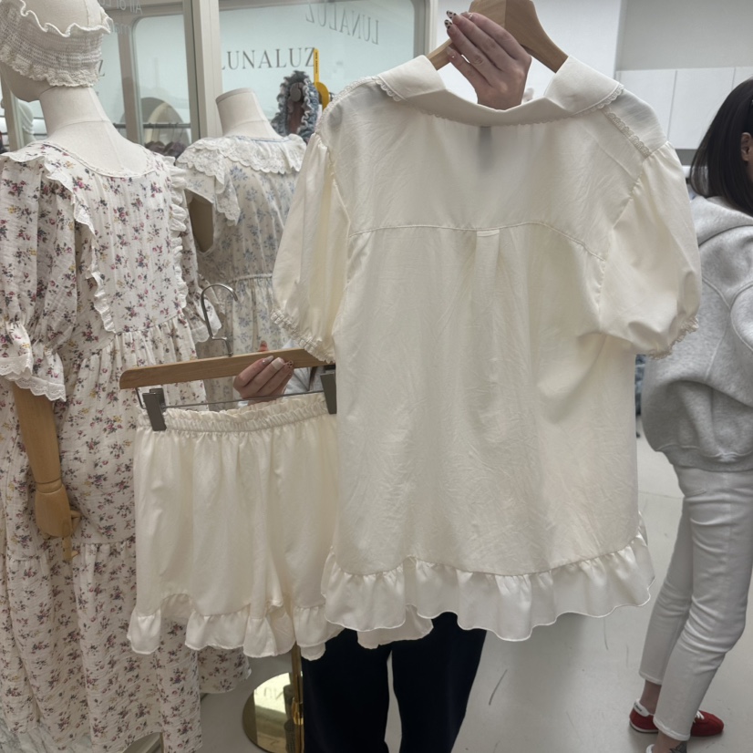 LUNALUZ-P韓國東大門直郵女裝新品休閑熱賣人氣睡衣套裝LUNALUZ睡衣