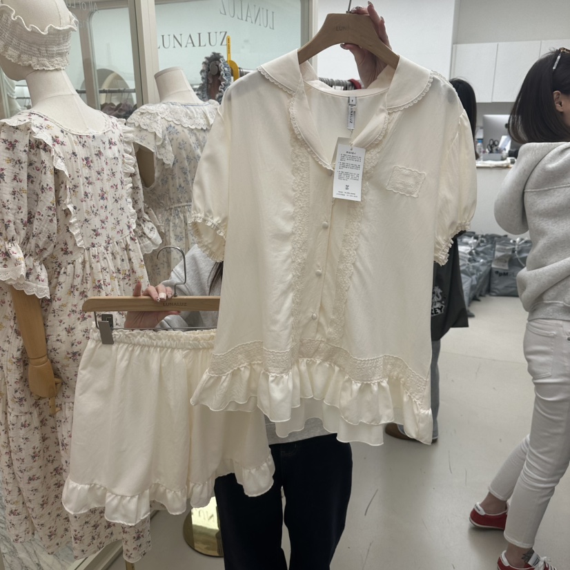 LUNALUZ-P韓國東大門直郵女裝新品休閑熱賣人氣睡衣套裝LUNALUZ睡衣圖色1