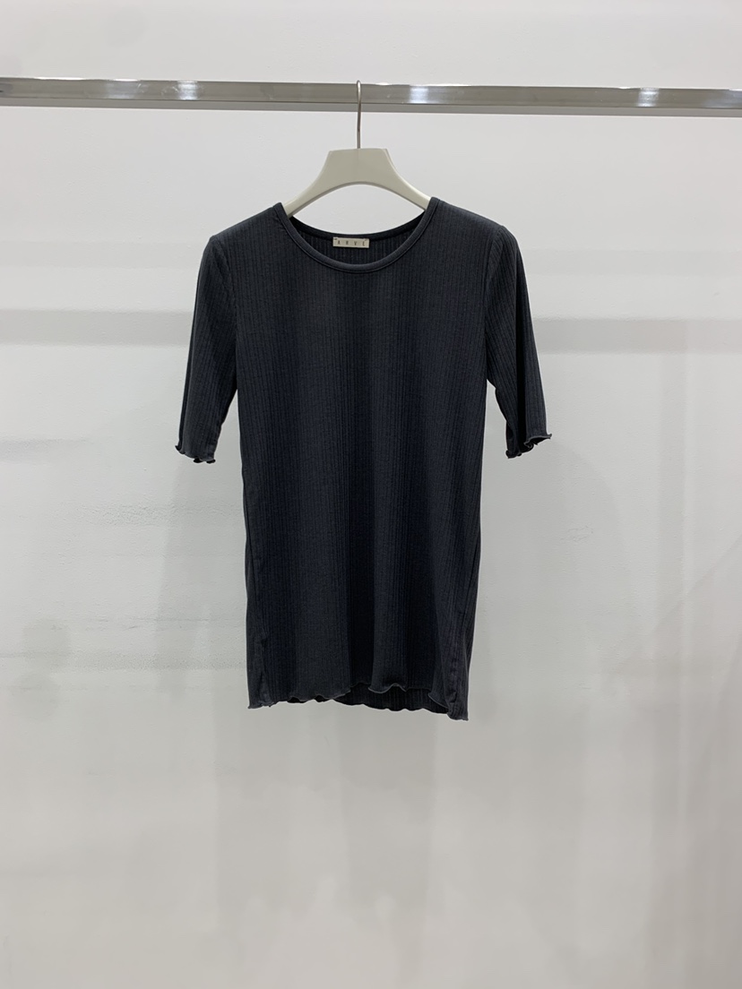 ARVE韓國東大門代購女裝新品職業人氣推薦時尚熱賣休閑T恤ARVET恤圖色3墨色