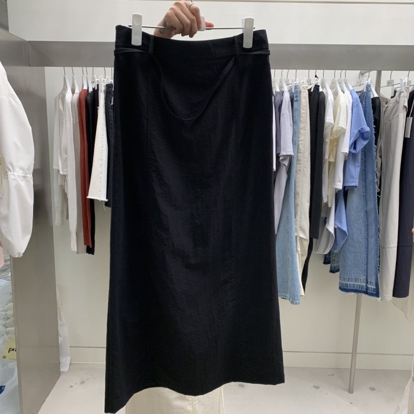 NUTPLAN韓國東大門代購女士新品熱賣職業時尚推薦長裙含腰繩NUTPLAN長裙