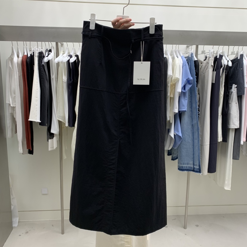 NUTPLAN韓國東大門代購女士新品熱賣職業時尚推薦長裙含腰繩NUTPLAN長裙圖色2