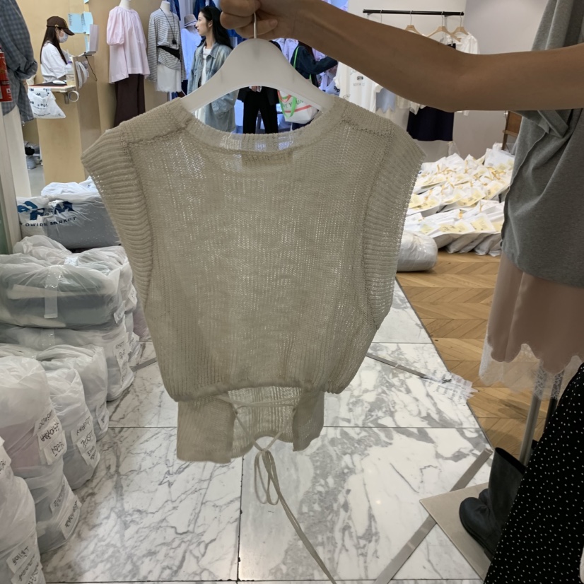 ALMOND韓國東大門代購女士新品熱賣人氣時尚26春夏吊帶背心ALMOND吊帶/背心