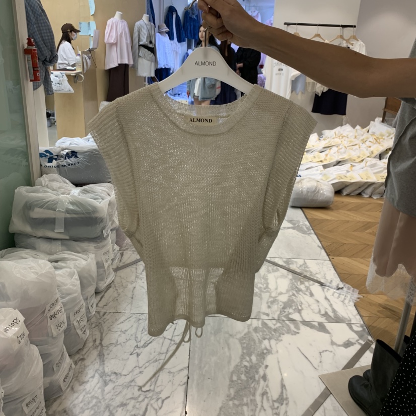 ALMOND韓國東大門代購女士新品熱賣人氣時尚26春夏吊帶背心ALMOND吊帶/背心圖色2