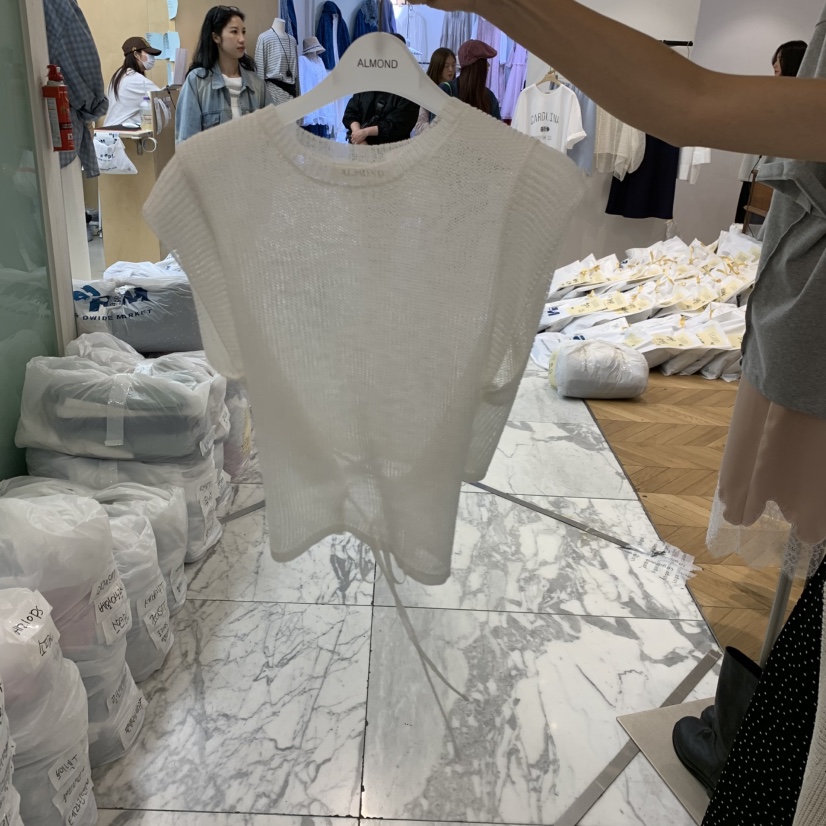 ALMOND韓國東大門代購女士新品熱賣人氣時尚26春夏吊帶背心ALMOND吊帶/背心圖色3