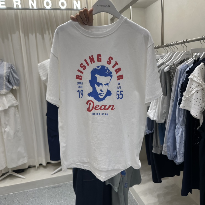 AFTERNOON韓國東大門直郵女裝新品休閑推薦時尚熱賣人氣T恤AFTERNOONT恤圖色3