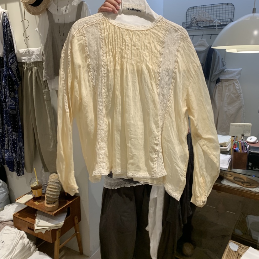 LE JARDINET韓國東大門代購女士新品推薦休閑襯衫蕾絲衫LE JARDINET襯衫/蕾絲衫圖色2