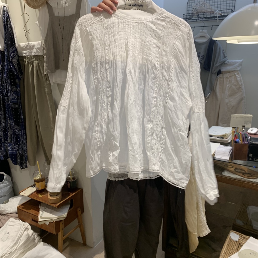LE JARDINET韓國東大門代購女士新品推薦休閑襯衫蕾絲衫LE JARDINET襯衫/蕾絲衫圖色3