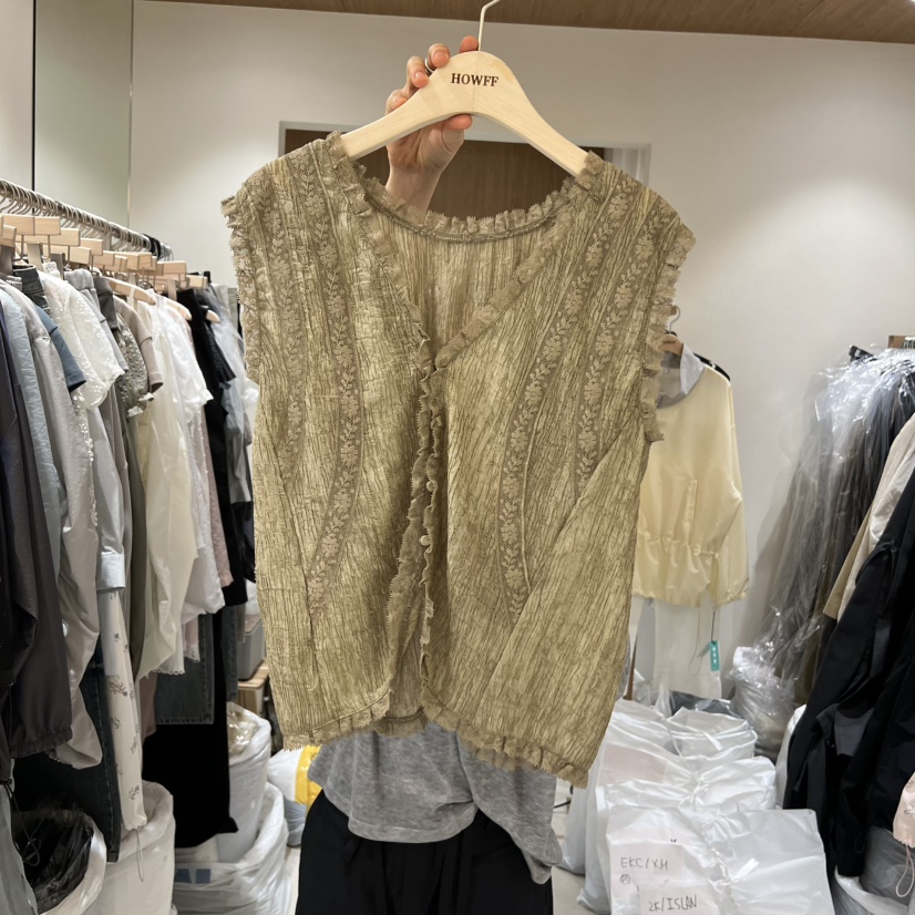 HOWFF韓國直郵女士新款職業時尚推薦熱賣休閑吊帶背心蕾絲HOWFF吊帶/背心圖色2