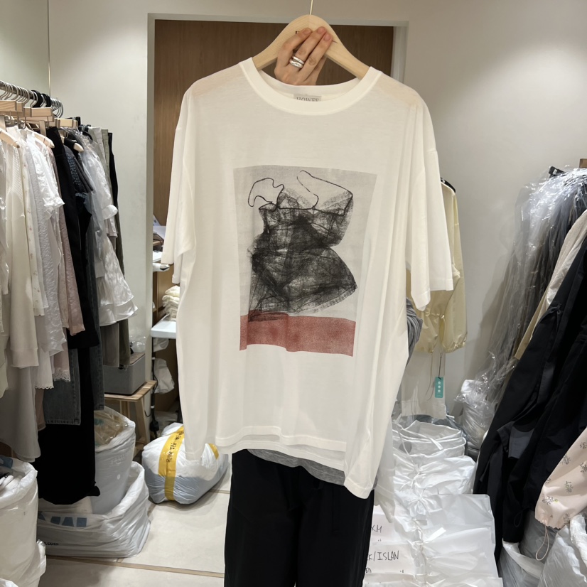 HOWFF韓國直郵女裝新款26春夏推薦休閑熱賣人氣職業T恤絲絨HOWFFT恤圖色2