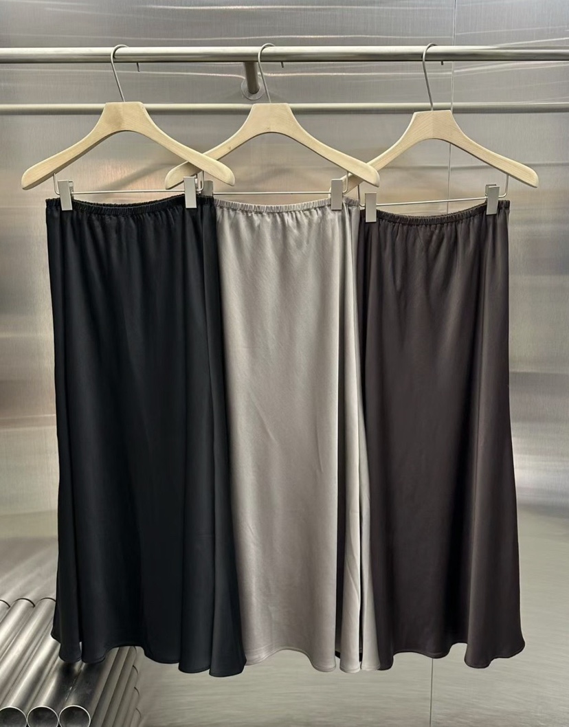 VELVET UNDERGROUND韓國東大門代購女裝新款熱賣半身裙中短裙絲綢VELVET UNDERGROUND半身裙/中短裙圖色3左三色