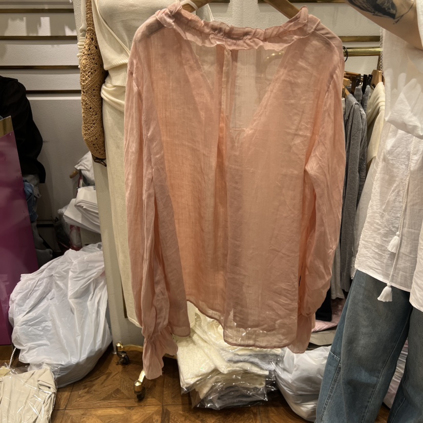 LAUNDRY韓國直郵實拍女士新款26春夏人氣時尚休閑襯衫蕾絲衫LAUNDRY襯衫/蕾絲衫