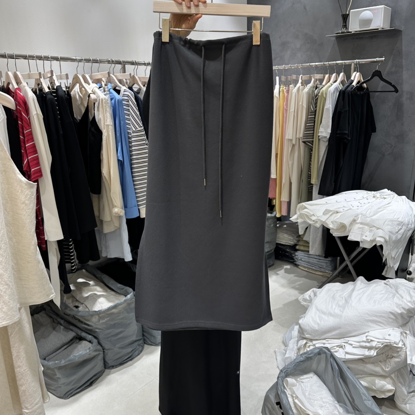 OPEN韓國代購女士新款休閑熱賣職業時尚人氣26春夏推薦長裙OPEN長裙圖色2墨色