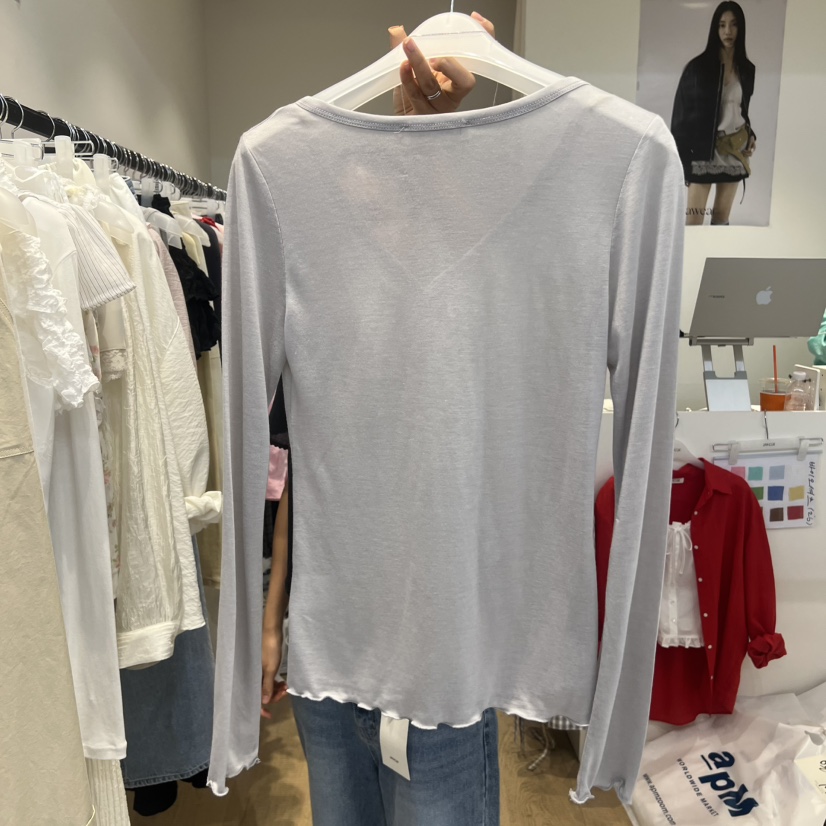 RUMIRU/AWEAR韓國代購女裝新品人氣熱賣時尚26春夏長袖T恤awear/RUMIRU長袖T恤