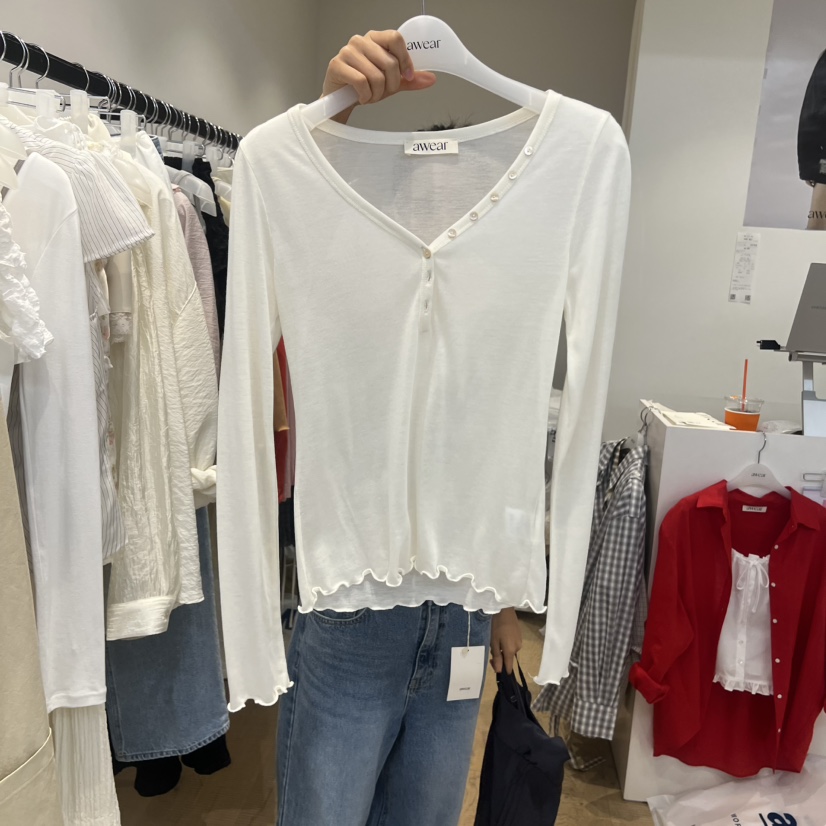 RUMIRU/AWEAR韓國代購女裝新品人氣熱賣時尚26春夏長袖T恤awear/RUMIRU長袖T恤圖色3