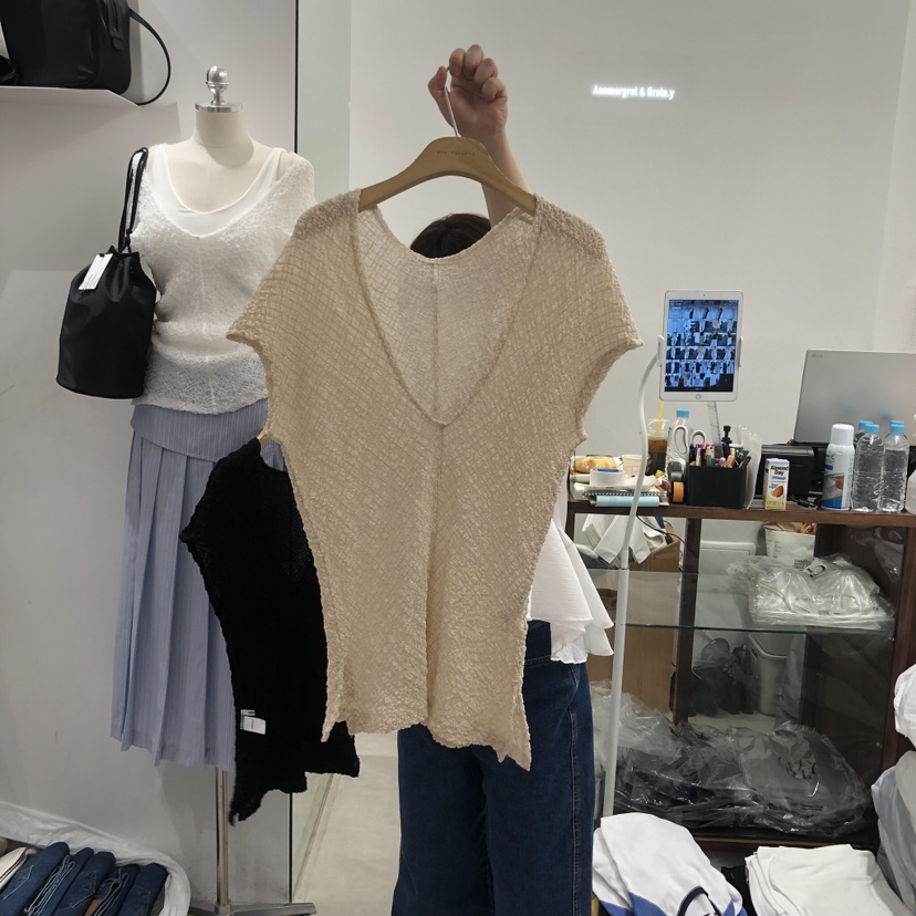 ANN MARGRET韓國東大門代購女裝新品26春夏T恤不含內搭GRETA.YT恤圖色2