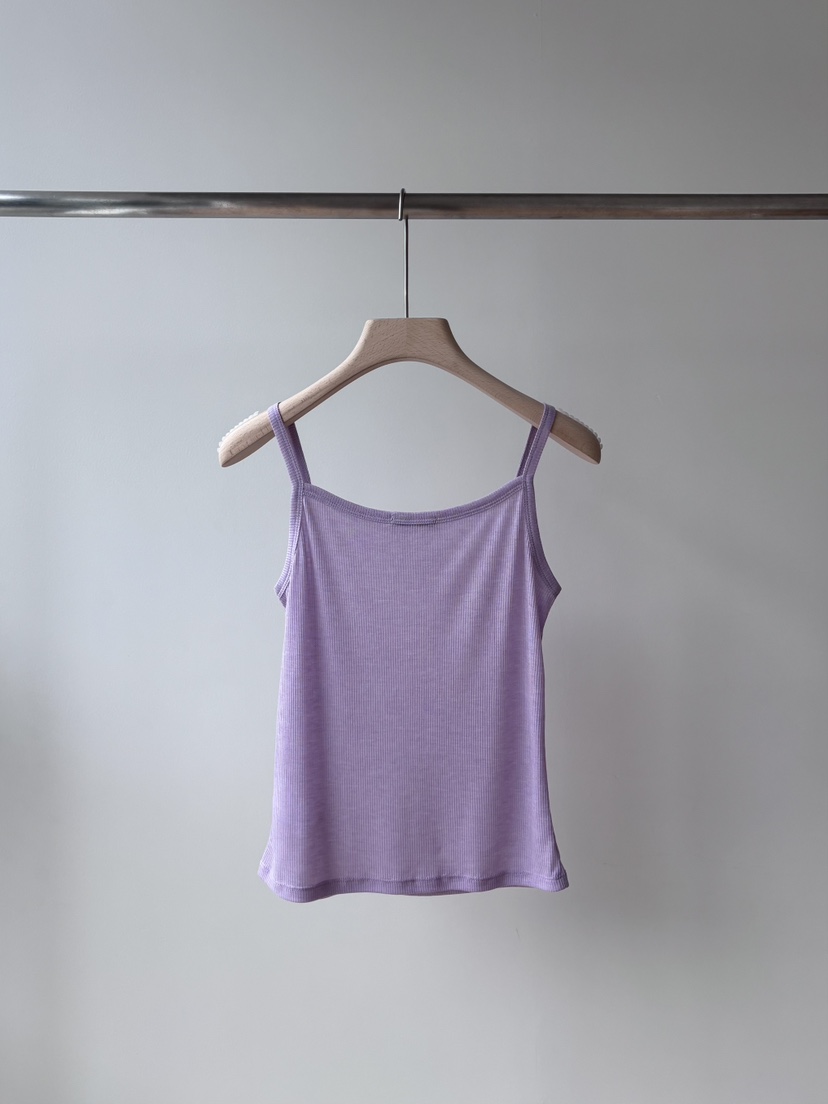 AND THE韓國直郵女裝新品職業人氣吊帶背心絲綢絲質羅紋AND THE吊帶/背心