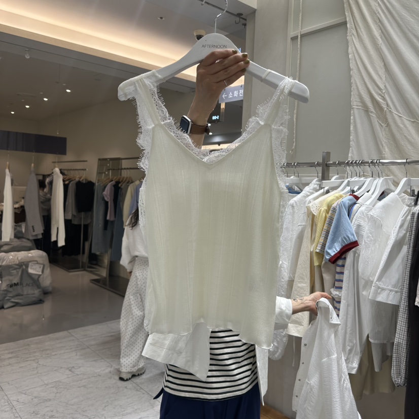 AFTERNOON韓國直郵女士新品人氣26春夏休閑職業熱賣吊帶背心AFTERNOON吊帶/背心圖色2