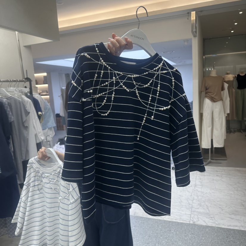 AFTERNOON韓國代購女士新品休閑人氣職業熱賣時尚26春夏T恤AFTERNOONT恤圖色2實際價格39000