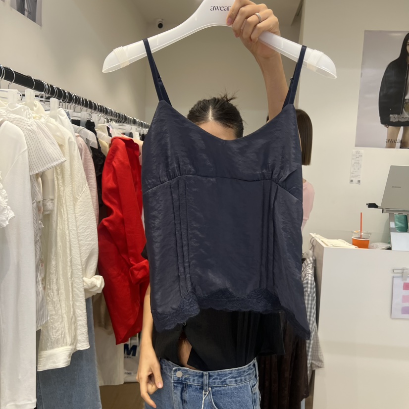 RUMIRU/AWEAR韓國東大門代購女裝新款休閑職業26春夏吊帶背心awear/RUMIRU吊帶/背心圖色1