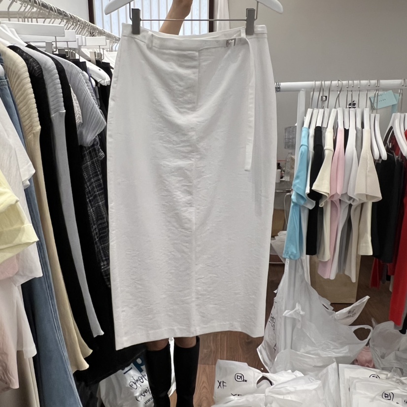 UNDERSTANDING韓國東大門代購女裝新款推薦半身裙中短裙含腰帶UNDERSTANDING半身裙/中短裙圖色1