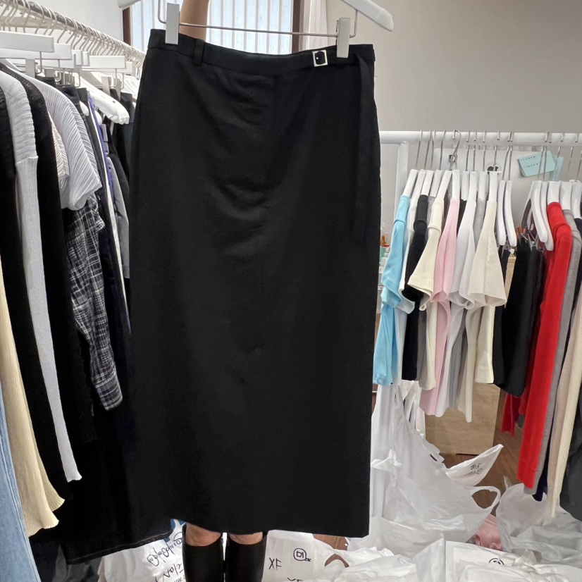 UNDERSTANDING韓國東大門代購女裝新款推薦半身裙中短裙含腰帶UNDERSTANDING半身裙/中短裙圖色2