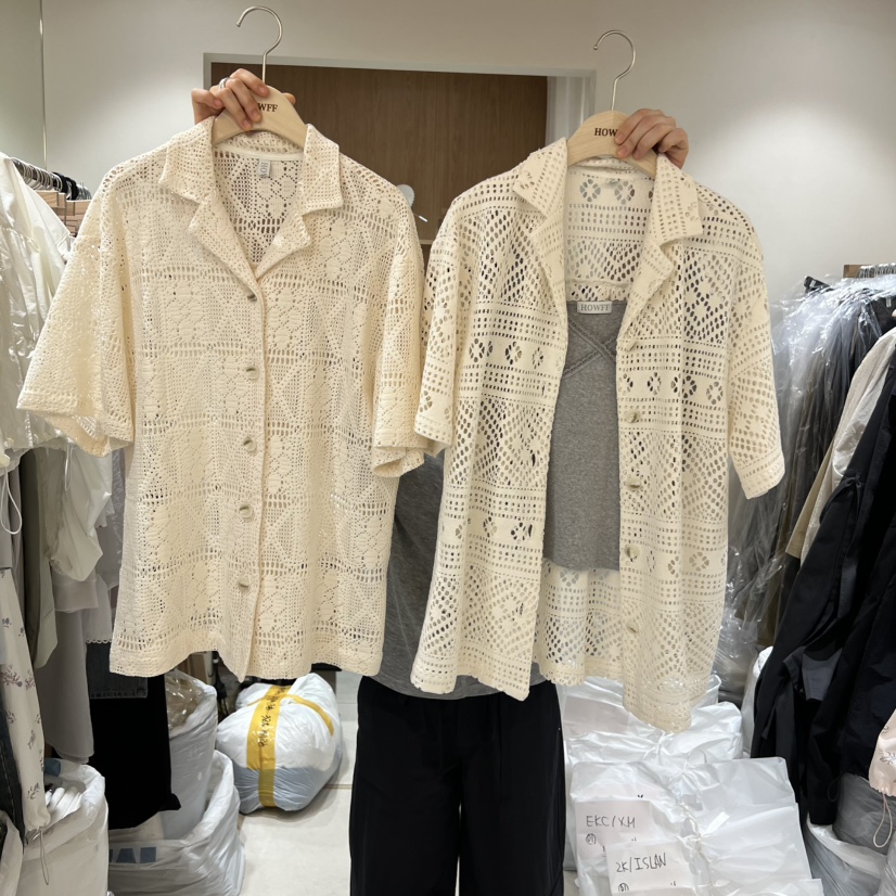 HOWFF韓國代購女裝新品熱賣人氣職業推薦休閑26春夏襯衫蕾絲衫HOWFF襯衫/蕾絲衫