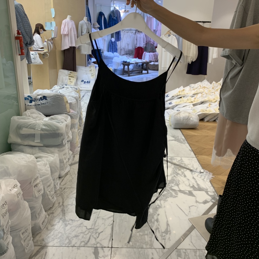 ALMOND韓國代購女士新款時尚熱賣推薦人氣職業26春夏吊帶背心ALMOND吊帶/背心