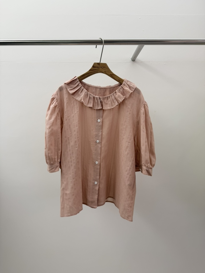 BROWNS-P韓國直郵實拍女裝新品推薦時尚26春夏襯衫蕾絲衫BROWNS-P襯衫/蕾絲衫圖色2