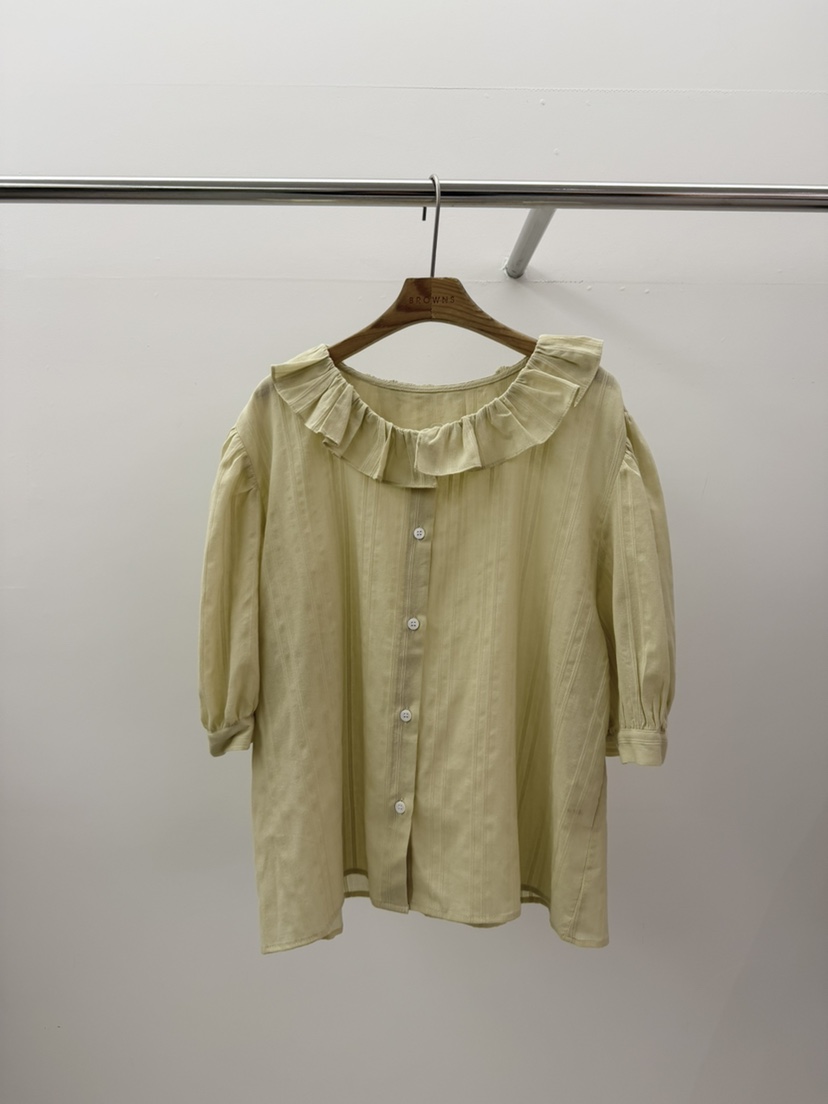 BROWNS-P韓國直郵實拍女裝新品推薦時尚26春夏襯衫蕾絲衫BROWNS-P襯衫/蕾絲衫圖色3