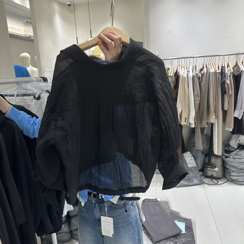 BLUEI-D/N SHARP韓國直郵女裝新款職業26春夏襯衫蕾絲衫Blue i-d/N SHARP襯衫/蕾絲衫