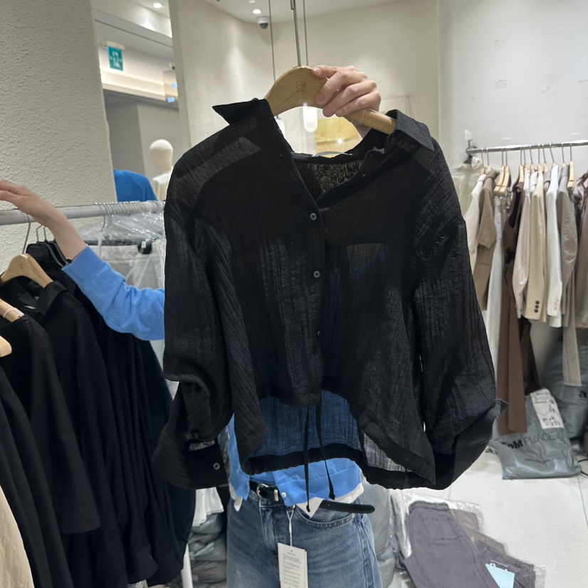 BLUEI-D/N SHARP韓國直郵女裝新款職業26春夏襯衫蕾絲衫Blue i-d/N SHARP襯衫/蕾絲衫圖色2