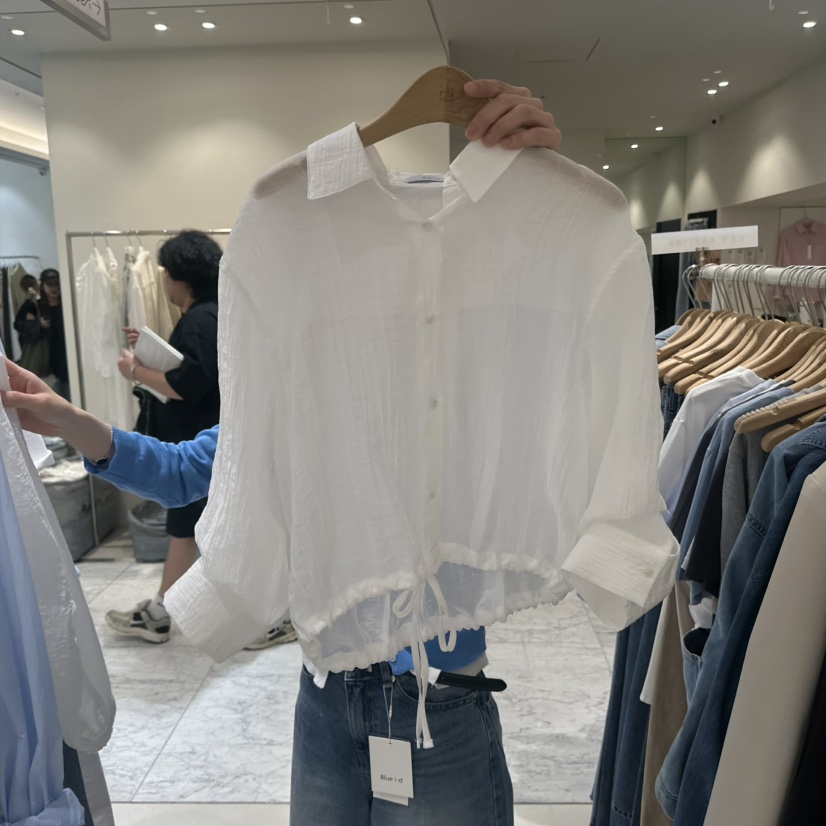 BLUEI-D/N SHARP韓國直郵女裝新款職業26春夏襯衫蕾絲衫Blue i-d/N SHARP襯衫/蕾絲衫圖色3