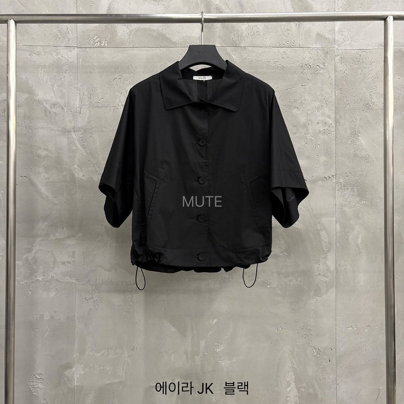 MUTE-P韓國直郵女裝新款休閑時尚人氣推薦職業熱賣26春夏夾克MUTE夾克圖色4黑色