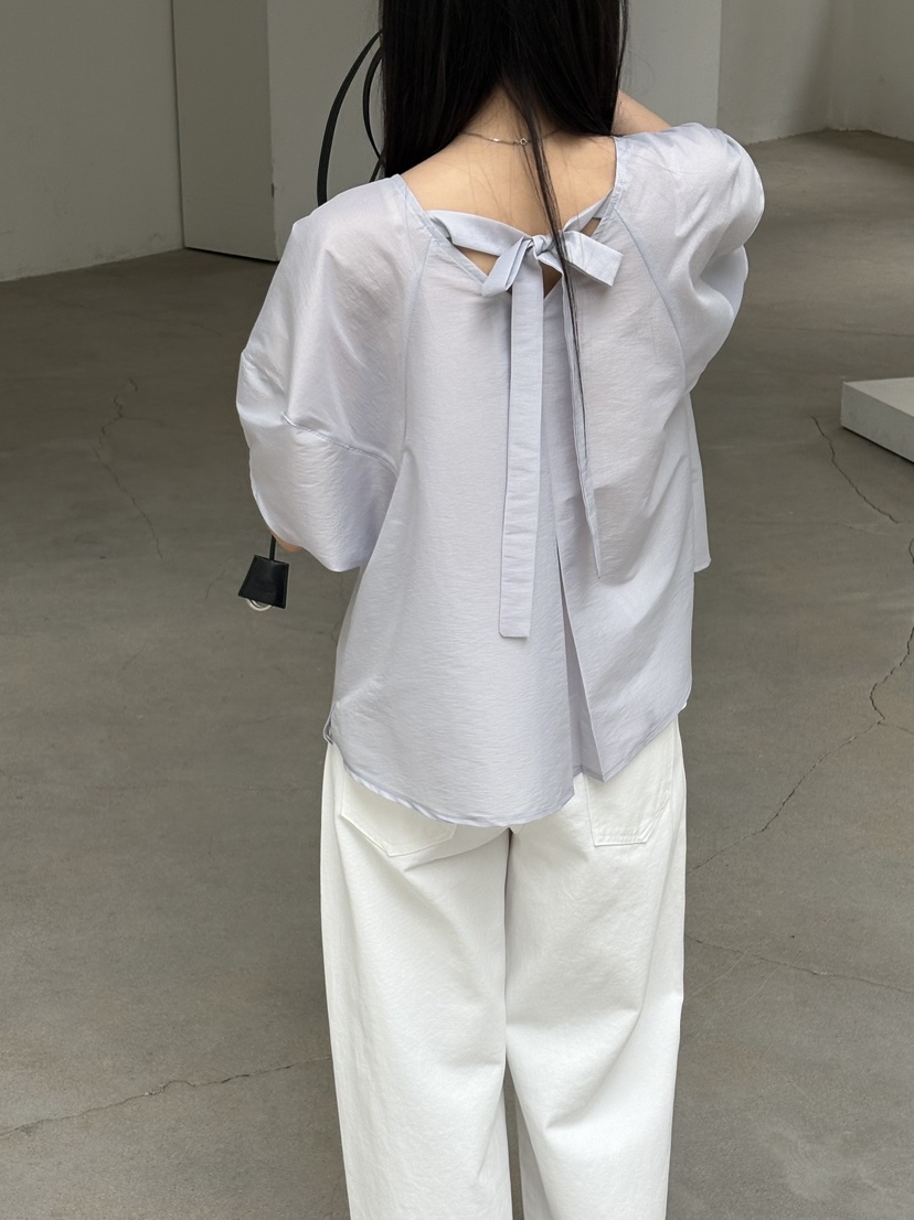 Verbena韓國直郵女裝新品熱賣推薦休閑襯衫蕾絲衫泡泡袖鏤空Verbena襯衫/蕾絲衫