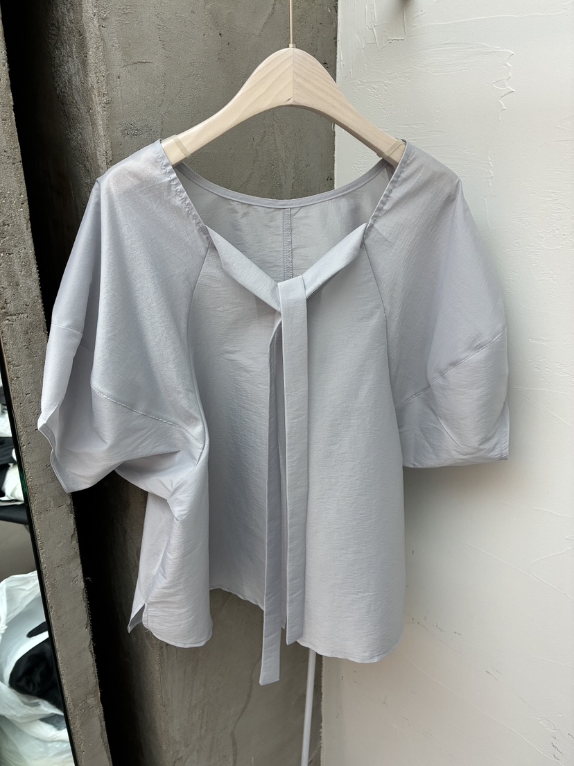 Verbena韓國直郵女裝新品熱賣推薦休閑襯衫蕾絲衫泡泡袖鏤空Verbena襯衫/蕾絲衫