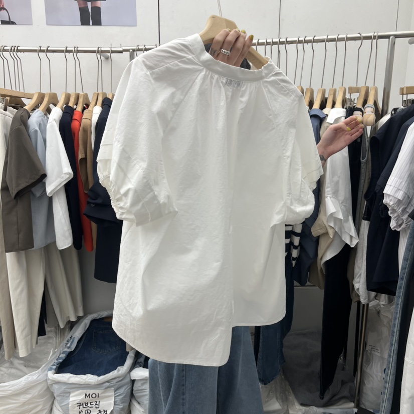 MOI-A韓國直郵女裝新款人氣熱賣26春夏推薦時尚襯衫蕾絲衫MOI-A襯衫/蕾絲衫