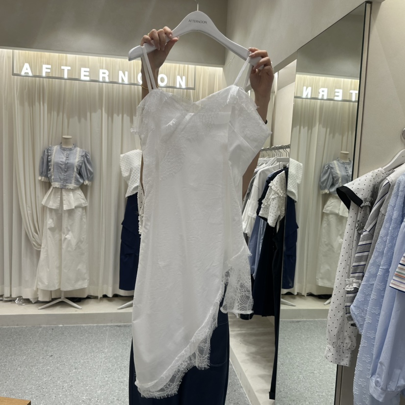 AFTERNOON韓國東大門直郵女裝新品推薦人氣熱賣連衣裙蕾絲AFTERNOON連衣裙圖色1