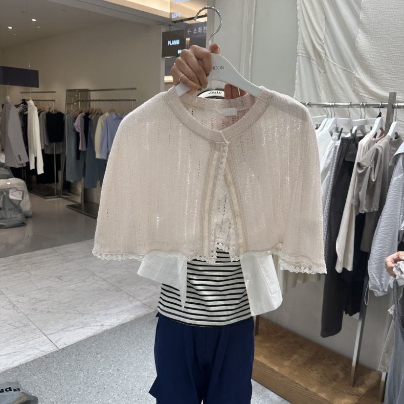 AFTERNOON韓國直郵實拍女士新款推薦職業人氣26春夏圍巾披肩AFTERNOON圍巾/披肩圖色1白色