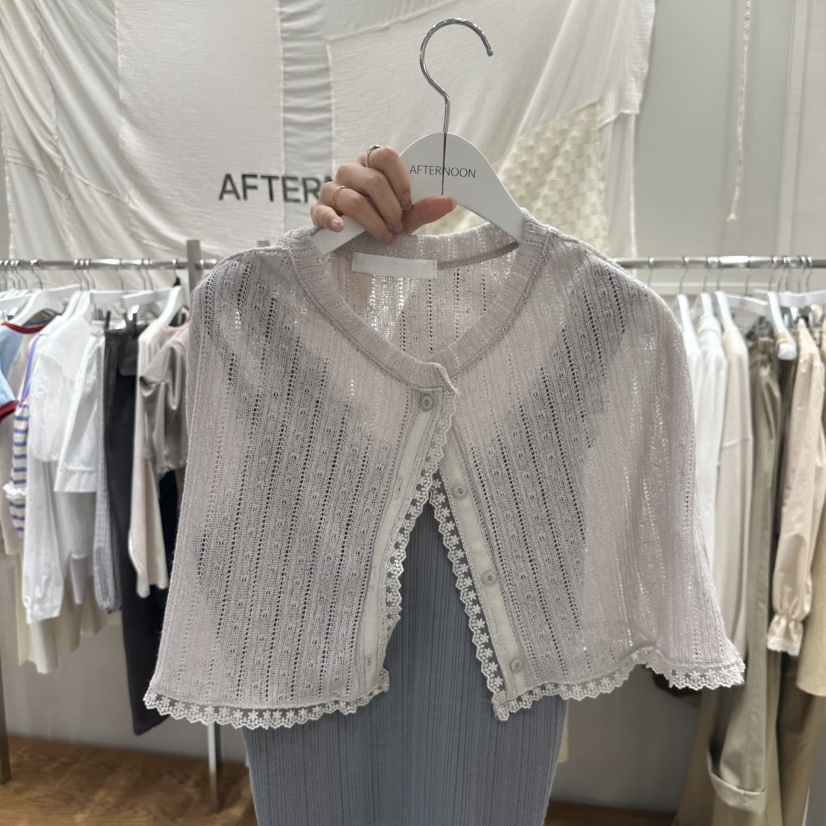 AFTERNOON韓國直郵實拍女士新款推薦職業人氣26春夏圍巾披肩AFTERNOON圍巾/披肩圖色2灰色