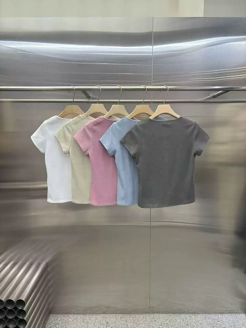 VELVET UNDERGROUND韓國東大門直郵女裝新品職業時尚T恤U領VELVET UNDERGROUNDT恤