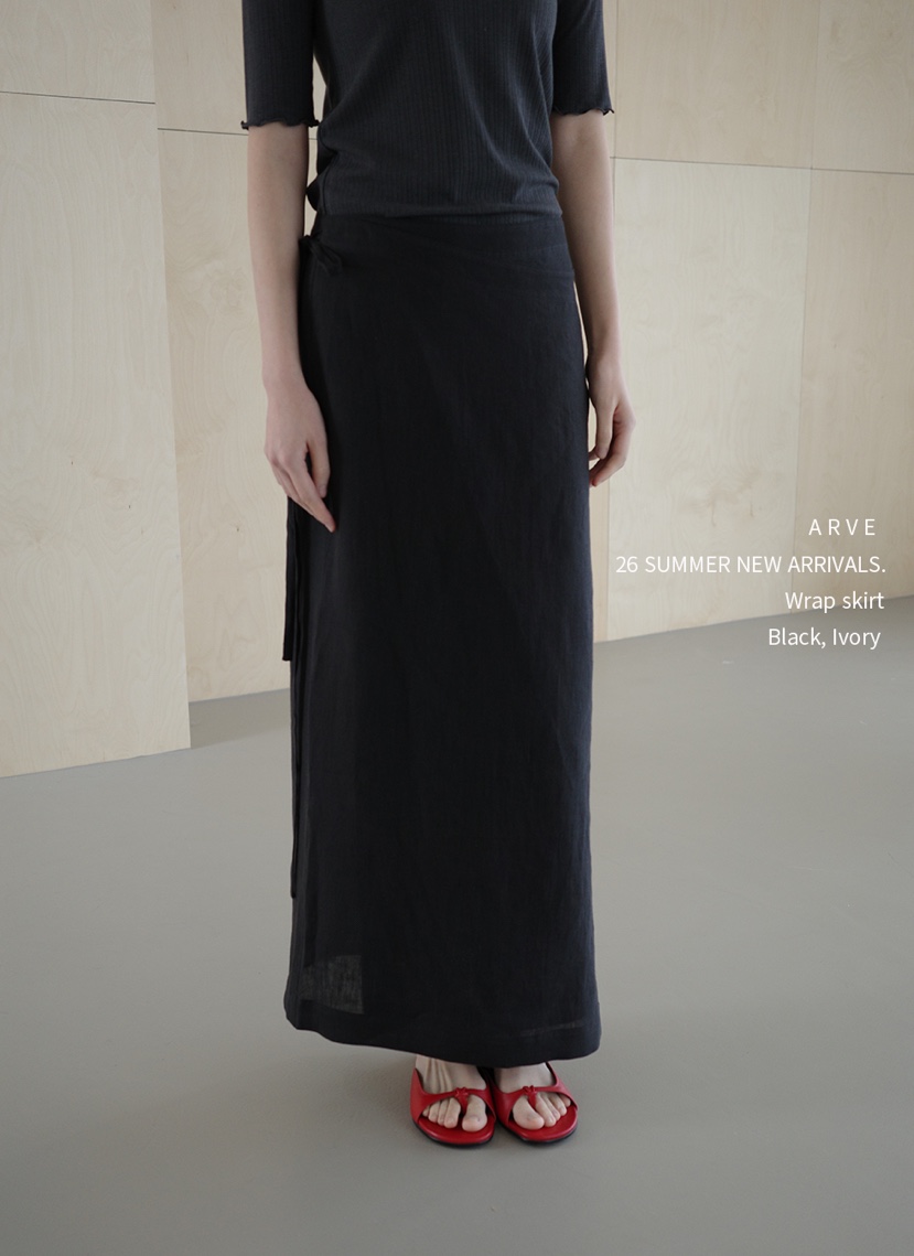 ARVE韓國東大門代購女裝新款時尚推薦26春夏休閑長裙亞麻布ARVE長裙
