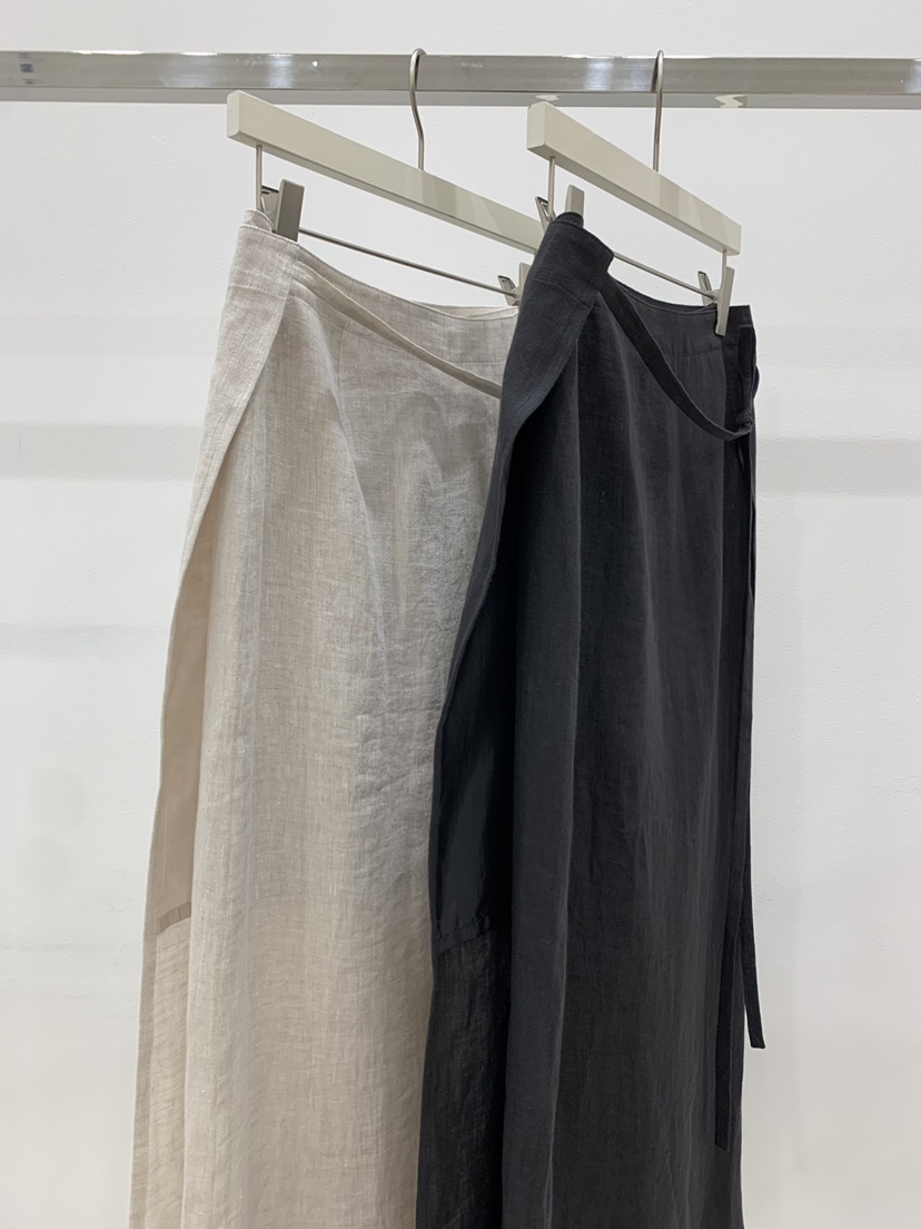 ARVE韓國東大門代購女裝新款時尚推薦26春夏休閑長裙亞麻布ARVE長裙