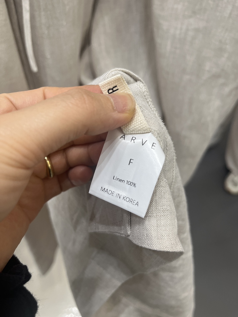 ARVE韓國東大門代購女裝新款時尚推薦26春夏休閑長裙亞麻布ARVE長裙