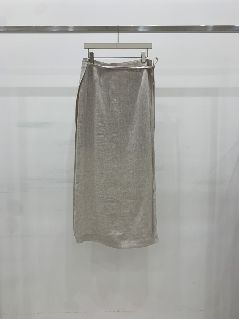 ARVE韓國東大門代購女裝新款時尚推薦26春夏休閑長裙亞麻布ARVE長裙圖色1