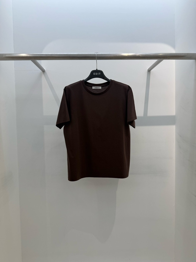 EDIT韓國代購女士新款休閑熱賣26春夏職業人氣時尚推薦T恤EDITT恤圖色3棕色