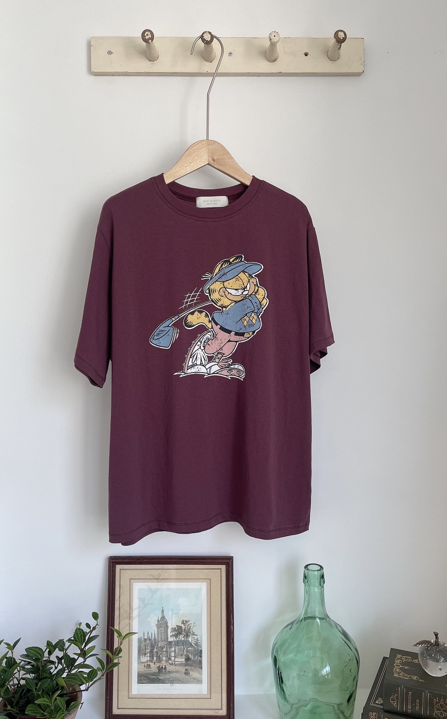 MINIQUEENS韓國代購女士新品推薦熱賣休閑26春夏職業人氣T恤MINIQUEENST恤圖色2