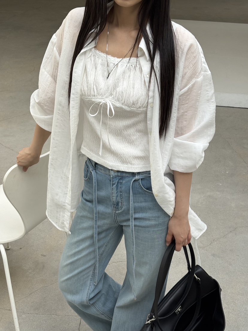 Verbena韓國東大門代購女裝新品推薦熱賣職業人氣襯衫蕾絲衫Verbena襯衫/蕾絲衫