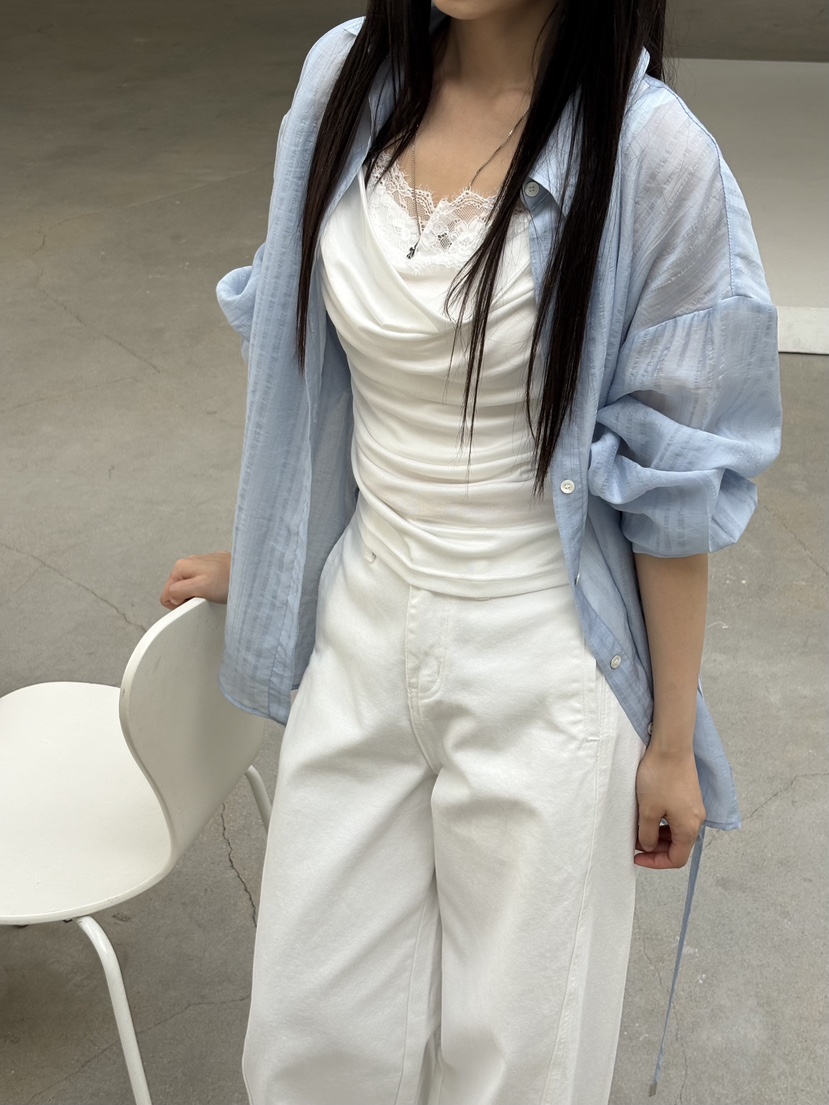 Verbena韓國東大門代購女裝新品推薦熱賣職業人氣襯衫蕾絲衫Verbena襯衫/蕾絲衫