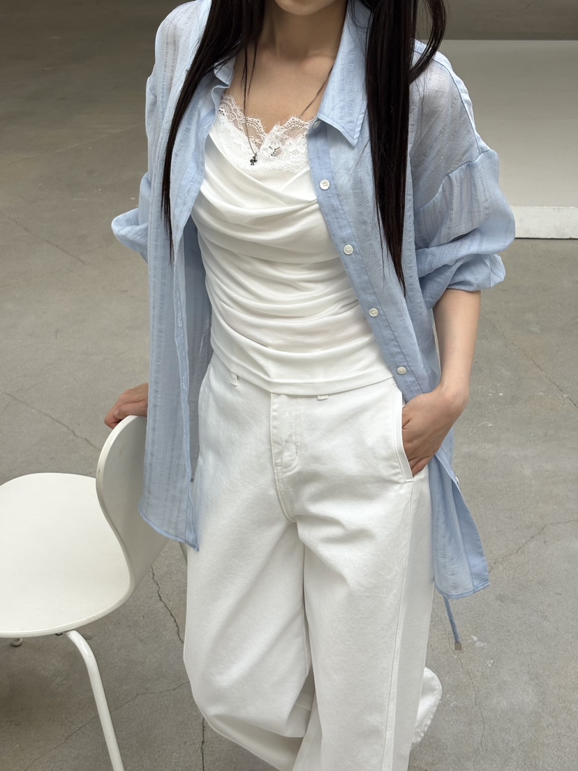 Verbena韓國東大門代購女裝新品推薦熱賣職業人氣襯衫蕾絲衫Verbena襯衫/蕾絲衫