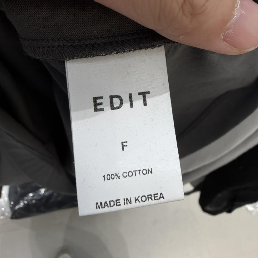 EDIT韓國東大門代購女裝新款26春夏推薦職業時尚熱賣長袖T恤EDIT長袖T恤